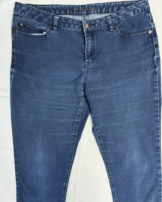 Michael Kors Blue Slim Straight Leg Denim Jeans