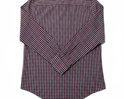 Tommy Hilfiger Red/Blue/White Gingham Check Slim Fit Shirt