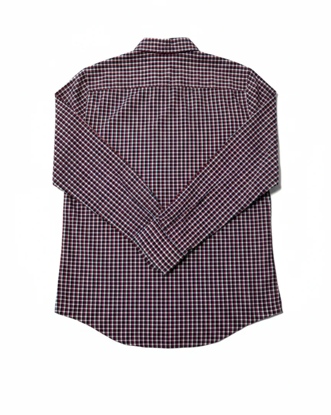 Tommy Hilfiger Red/Blue/White Gingham Check Slim Fit Shirt