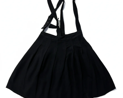 ASOS DESIGN Black Suspender Mini Skirt
