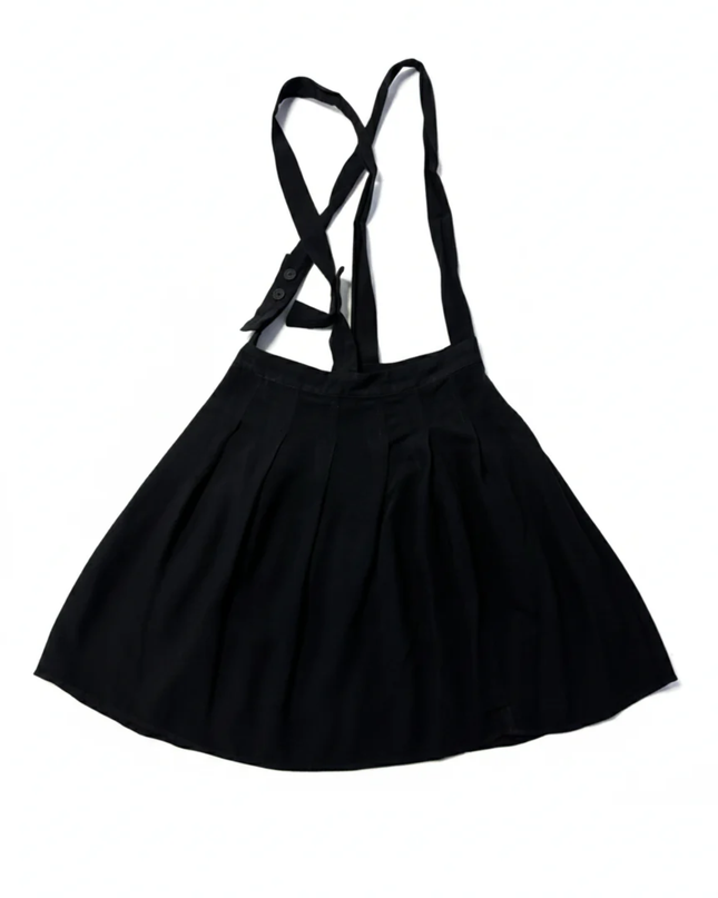 ASOS DESIGN Black Suspender Mini Skirt