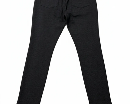 DKNY Jeans Grey Micro-Check Slim Leg Stretch Trousers