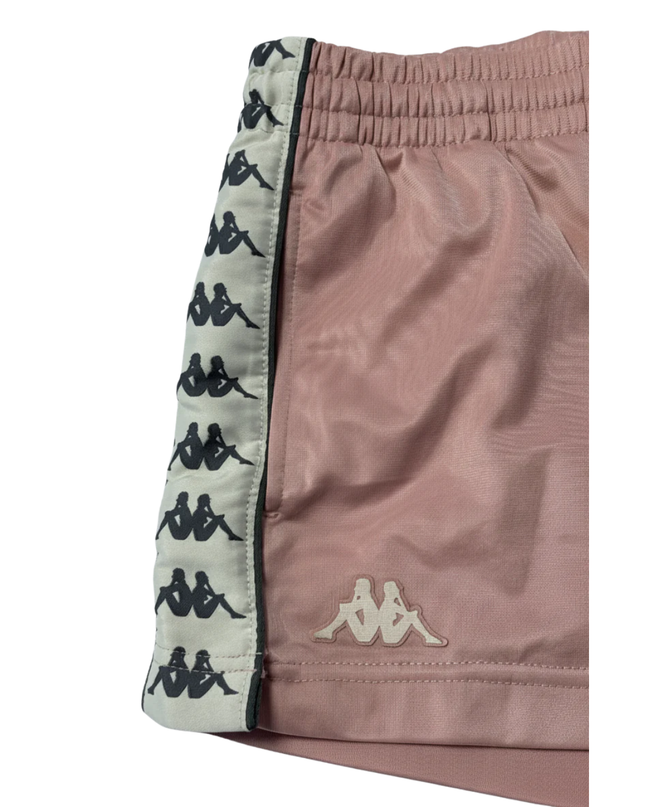 Kappa Pink Logo Tape Athletic Shorts