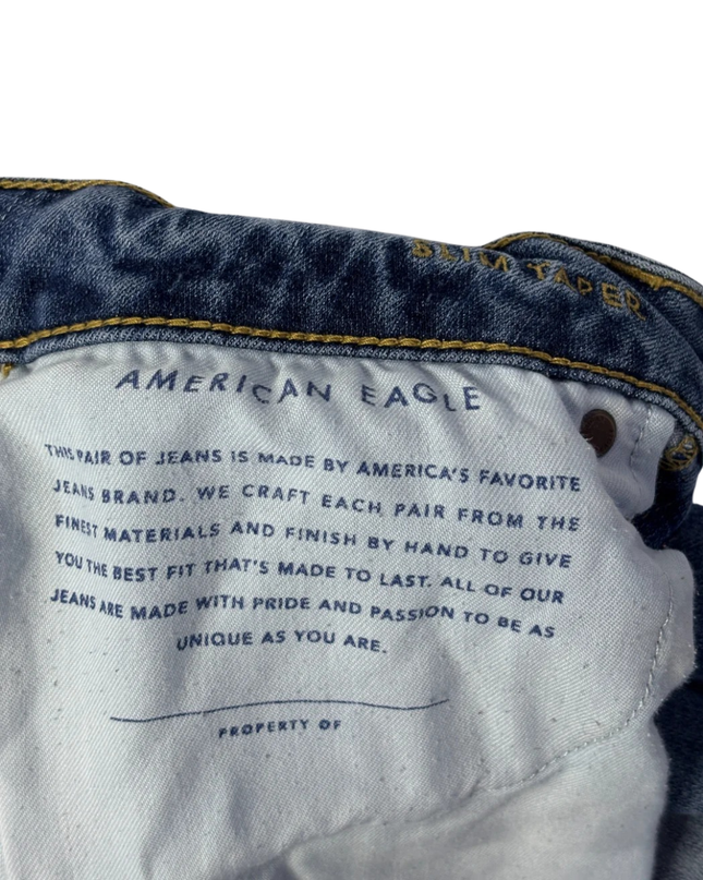 American Eagle Blue Slim Taper Ne(x)t Level Flex Jeans