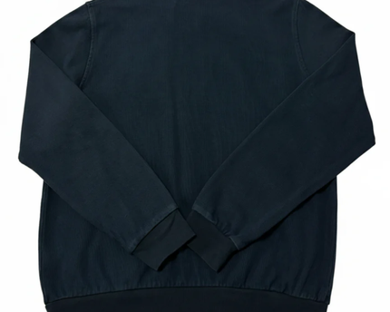 Tommy Hilfiger Navy Blue Full-Zip Ribbed Cotton Jacket