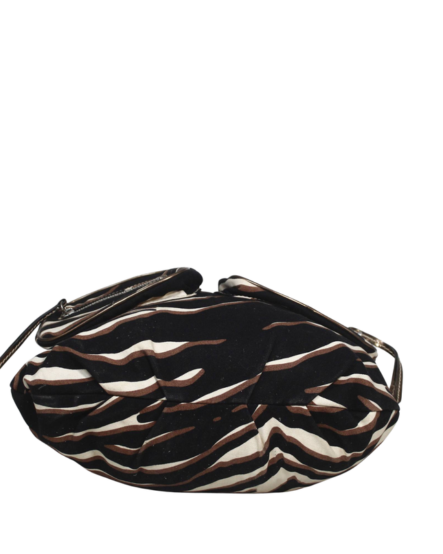 Guess Zebra Print Multi-Pocket Shoulder Bag
