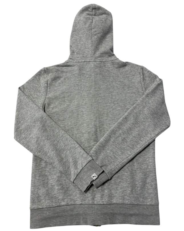 Puma Grey Full-Zip Athletic Hoodie