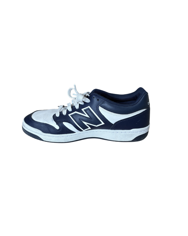 New Balance BB480 Retro Basketball Sneakers | Navy & White | EU 43