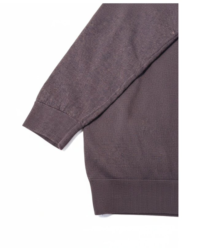 BOSS Purple Fine-Knit Crew Neck Sweater