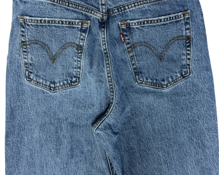 Levi's Premium Blue Ribcage Bell High-Rise Flared Jeans
