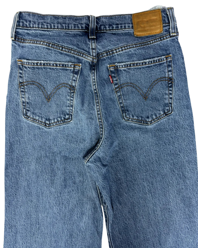 Levi's Premium Blue Ribcage Bell High-Rise Flared Jeans