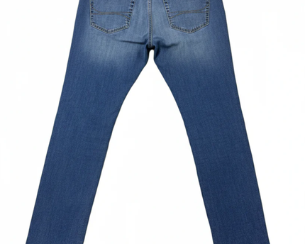 Hollister Blue Skinny Distressed Stripe Jeans