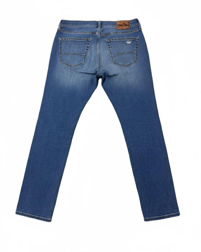 Hollister Blue Skinny Distressed Stripe Jeans