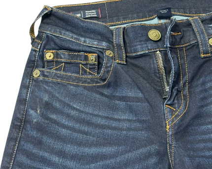True Religion Geno Relaxed Slim Dark Blue Jeans