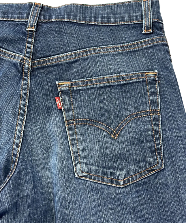 Levi's Blue Bootcut Mid-Rise Denim Jeans
