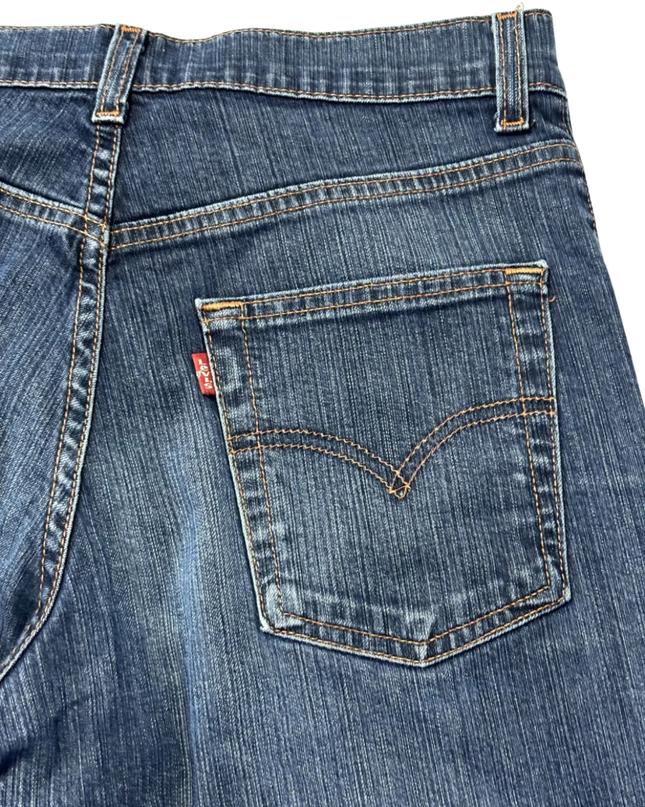 Levi's Blue Bootcut Mid-Rise Denim Jeans