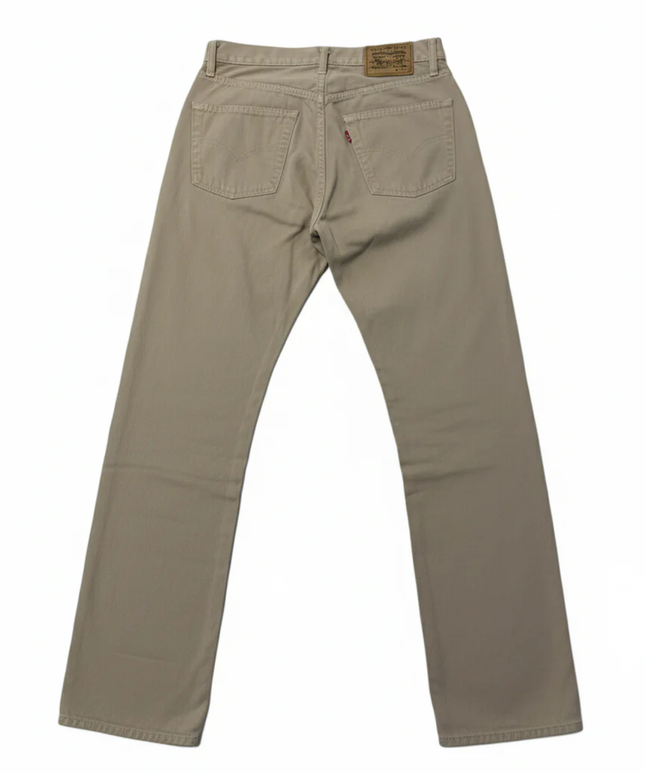 Levi's 551 Beige Vintage Straight Leg Button Fly Jeans