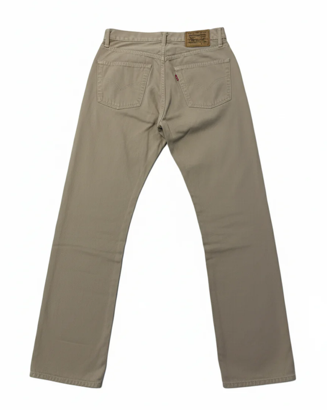 Levi's 551 Beige Vintage Straight Leg Button Fly Jeans