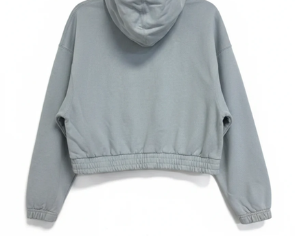Jordan Light Blue Cropped Flight Hoodie