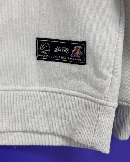 NBA Los Angeles Lakers White Graphic Sweatshirt