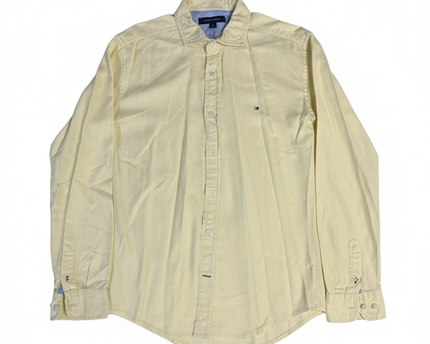 Tommy Hilfiger Men's Classic Yellow Long Sleeve Button-Down Shirt