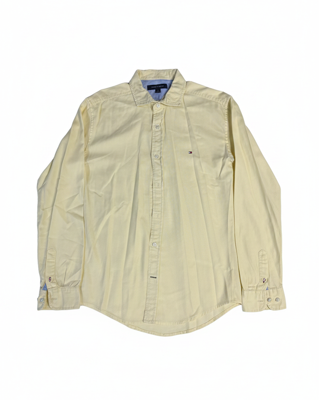 Tommy Hilfiger Men's Classic Yellow Long Sleeve Button-Down Shirt