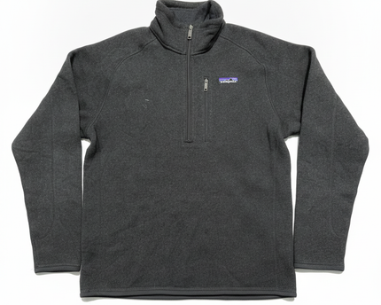 Patagonia Charcoal Better Sweater 1/4 Zip Fleece Pullover