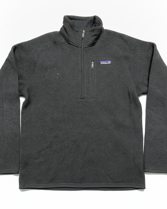 Patagonia Charcoal Better Sweater 1/4 Zip Fleece Pullover