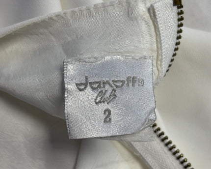 Danoff White Sleeveless Tie-Waist Crop Top