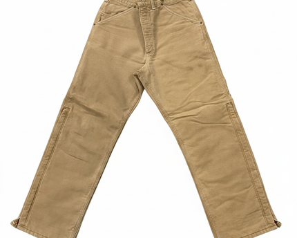 Carhartt Tan Heavyweight Canvas Flannel-Lined Utility Work Pants