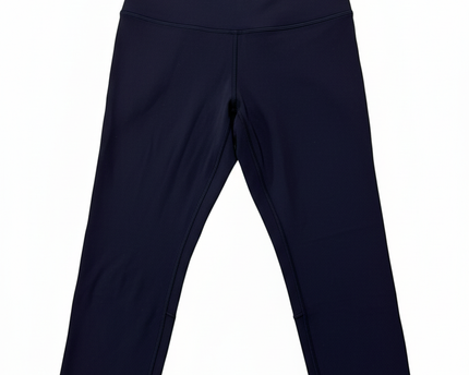 Lululemon Navy Blue High-Rise Cropped Performance Leggings