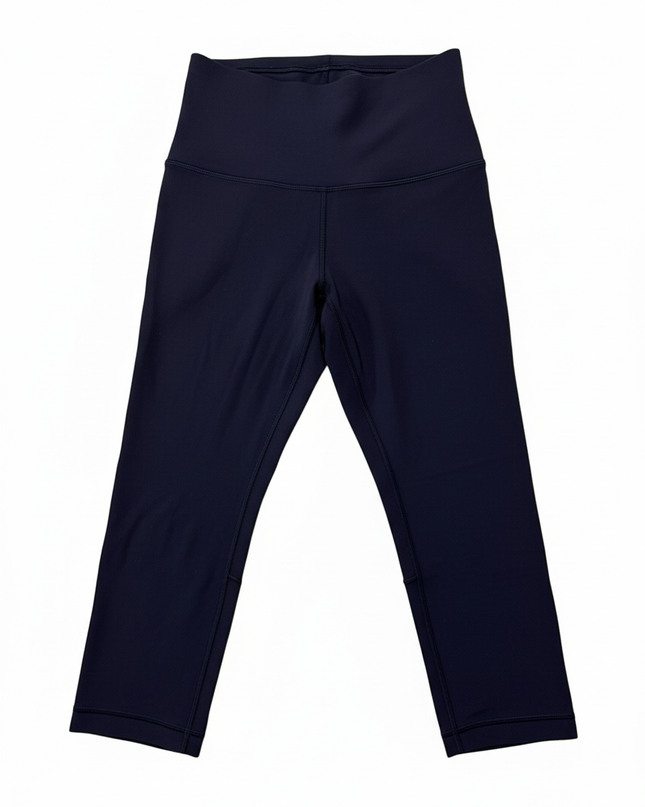 Lululemon Navy Blue High-Rise Cropped Performance Leggings