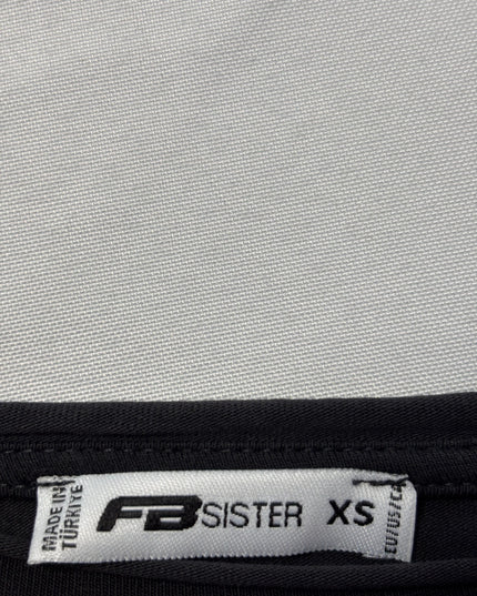 FB Sister Black Rebel Heart 1992 Cutout Graphic Crop Top