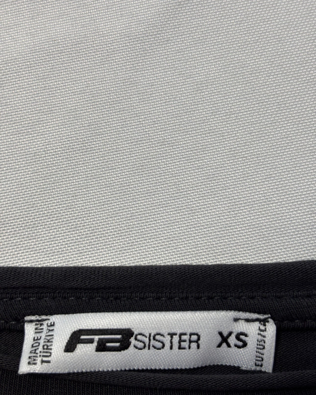 FB Sister Black Rebel Heart 1992 Cutout Graphic Crop Top