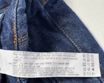 Zara Blue High-Waisted Tapered Jeans