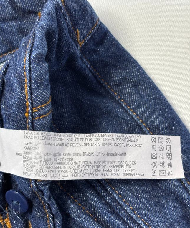Zara Blue High-Waisted Tapered Jeans