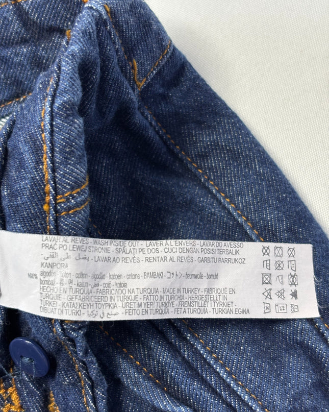 Zara Blue High-Waisted Tapered Jeans