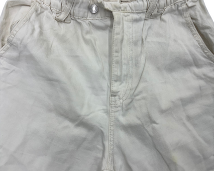 Stradivarius  White Jeans - S | Waist: 26