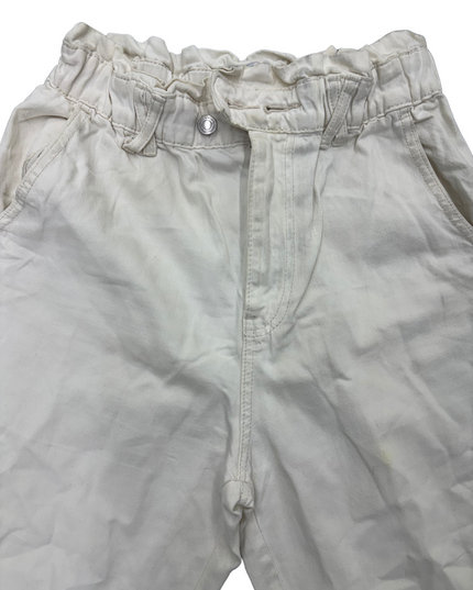 Stradivarius  White Jeans - S | Waist: 26