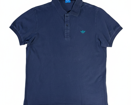 Adidas Navy Blue Classic Pique Polo Shirt
