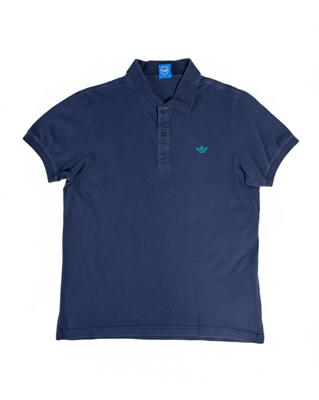 Adidas Navy Blue Classic Pique Polo Shirt