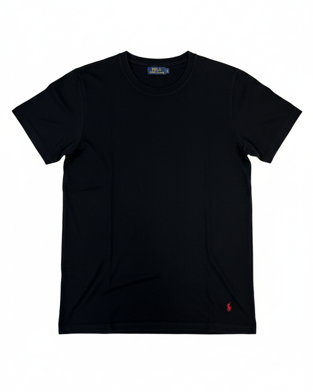 Polo Ralph Lauren Black Cotton Crewneck T-Shirt