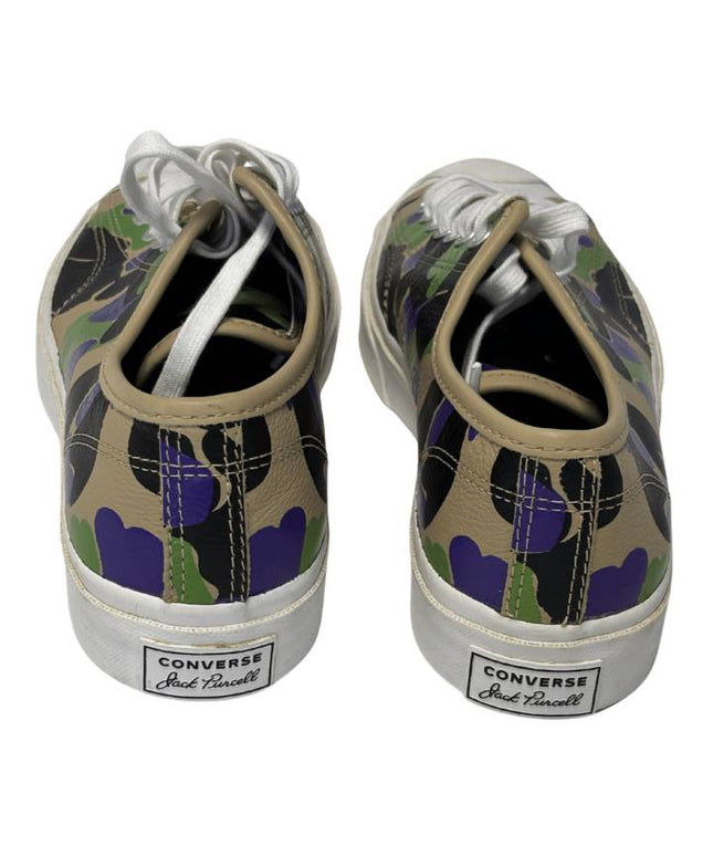Converse Jack Purcell Multicolor Camo Heart Print Leather Sneakers