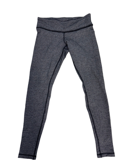 Lululemon Heathered Grey High-Rise Full-Length Leggings - L
