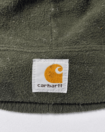 Carhartt Olive Green Fleece‑Lined Beanie Hat
