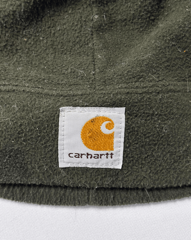Carhartt Olive Green Fleece‑Lined Beanie Hat