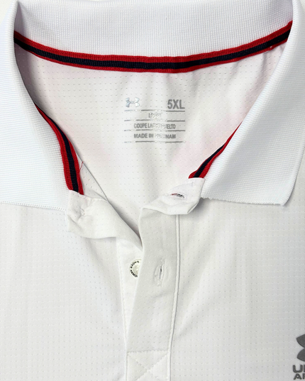 Under Armour White Performance Golf Polo Shirt