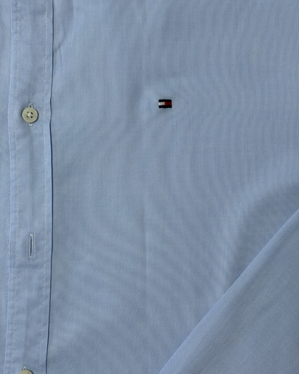 Tommy Hilfiger Fitted Cut Light Blue Tailored Shirt