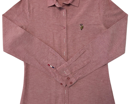 U.S. Polo Assn. Heather Rose Fitted Oxford Button-Down Shirt