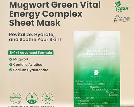 AXIS-Y Mugwort Green Vital Energy Complex Sheet Mask 27ml